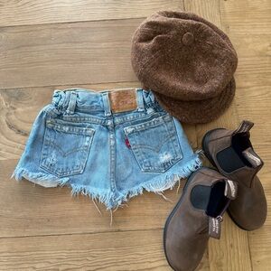 Vintage Levi’s distressed denim shorts